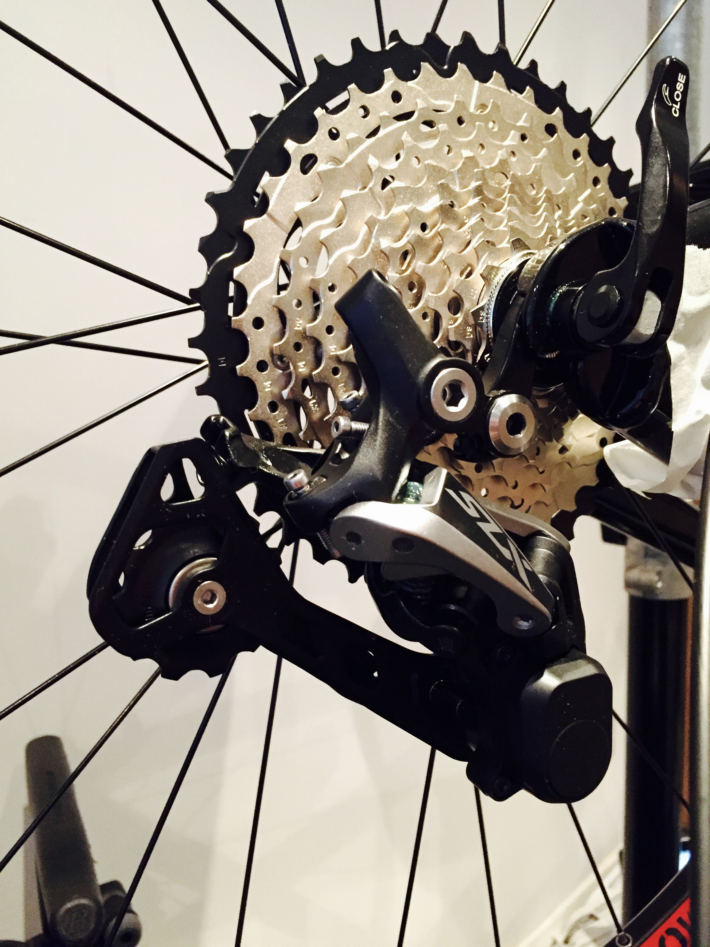 Attached derailleur